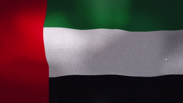 Emiratos-Árabes-Unidos-bandera-nacional-agitando