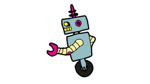 Kids-drawing-White-Background-with-theme-of-robot