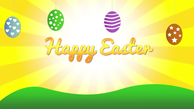 Schöne-Zeichentrickserie-Happy-Easter-Hintergrund.-4k