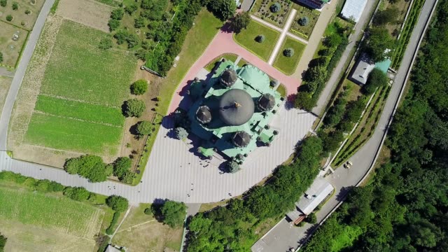 Top-view-of-Panteleimonovsky-convent-in-Feofania