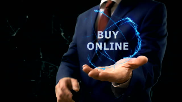 Geschäftsmann-zeigt-auf-seiner-Hand-Konzept-Hologramm-Online-kaufen