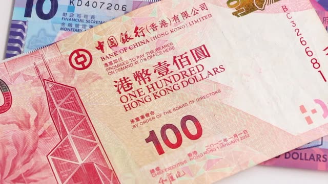 Banknote-der-Asien-Gruppen,-wie-Thailand,-China,-Vietnam-und-Malaysia.