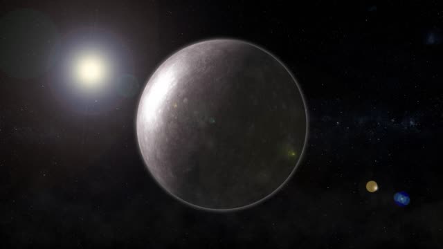 Der-Planet-Merkur-dreht-sich-im-Raum