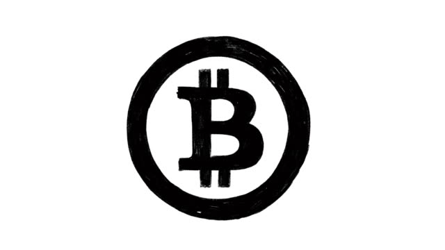 Hand-drawn-animation-of-bitcoin-cryptocurrency-sign.-Currency-sign-animation