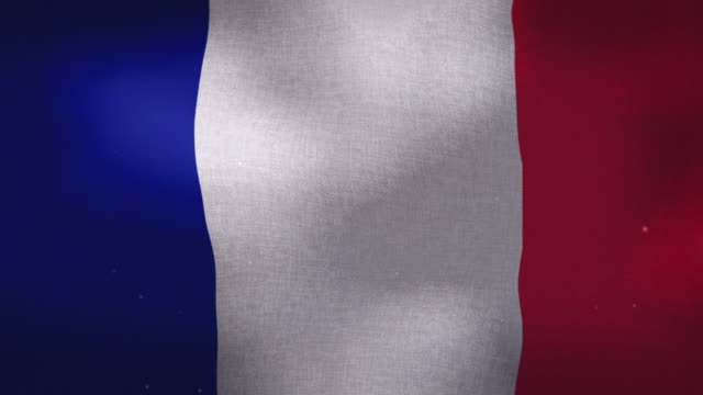 Bandera-Nacional-de-Francia---agitando