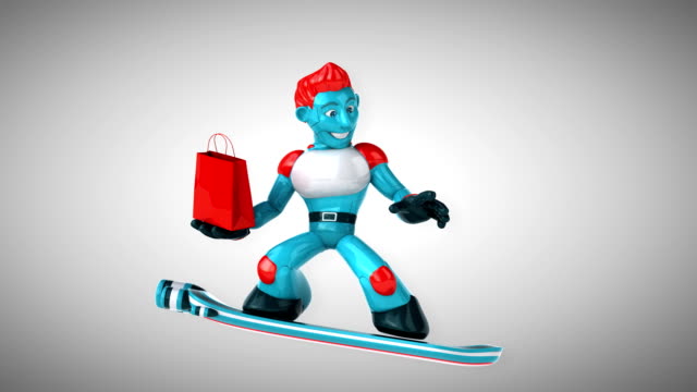 Roboter-übertreffen-3D-Animation