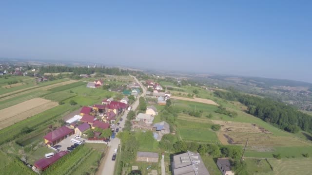 Aerial-Flight-Over-Houses