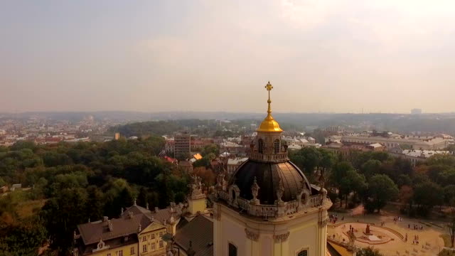 Vista-aérea-de-Ucrania-de-Lviv-de-la-Catedral-de-St.-George