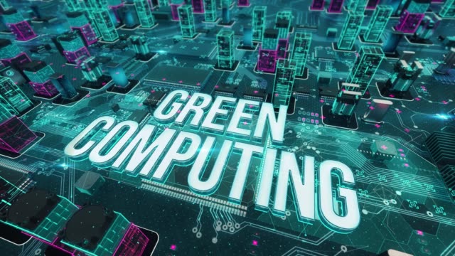 Green-computing-mit-digitaler-Technologie-Konzept
