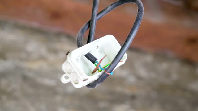 A-white-plastic-with-the-wires-inside-it