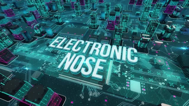 Electronic-nose-with-digital-technology-concept