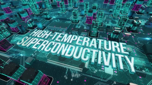 High-temperature-superconductivity-with-digital-technology-concept