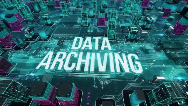 Archiving-de-datos-con-el-concepto-de-tecnología-digital
