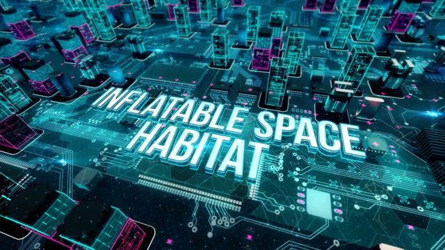 Hábitat-espacio-inflable-con-el-concepto-de-tecnología-digital