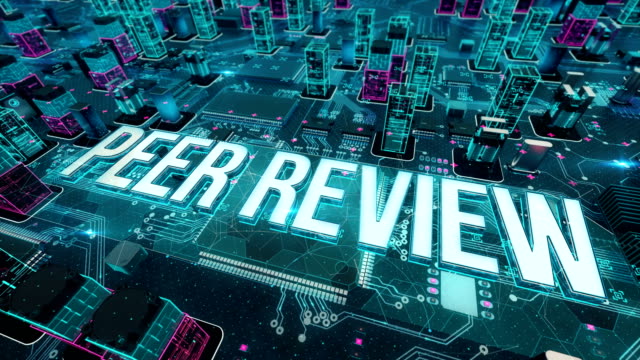 Peer-Review-mit-digitaler-Technologie-Konzept