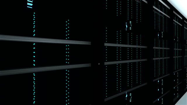Moderne-Server-Innenraum-im-Rechenzentrum,-Web-Netzwerk-und-Internet-Telekommunikations-Technologie,-big-Data-Storage-und-Cloud-Service-Konzept,-3d-render