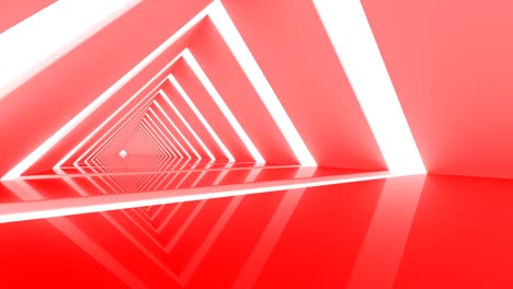 Attraktive-rotes-Dreieck-geloopt-Korridor