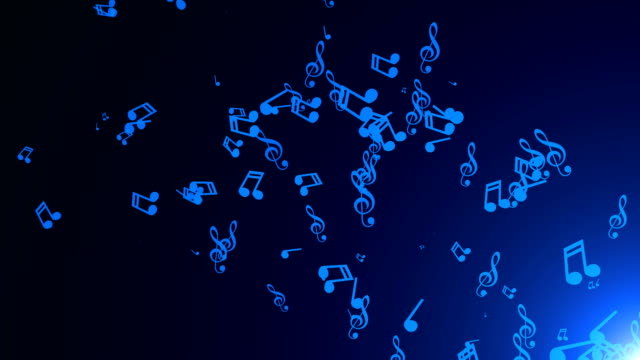 Musical-notes-float.-Abstract-background