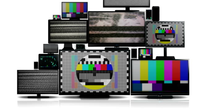 Viele-verschiedene-Arten-von-Bildschirmen-mit-Kein-Signal