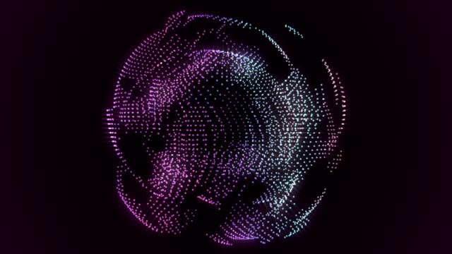 Abstrakte-Science-Fiction-technische-Orb-Bewegung-Hintergrund-Schleife-lila