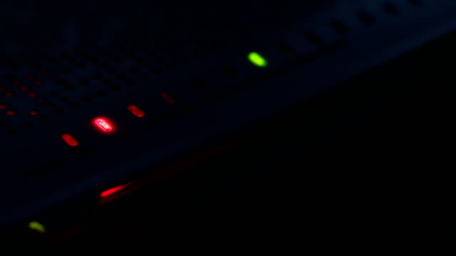 modem-router-equipment-internet-connection-lost-from-server,-red-light-blink-warning-wireless-lan-error