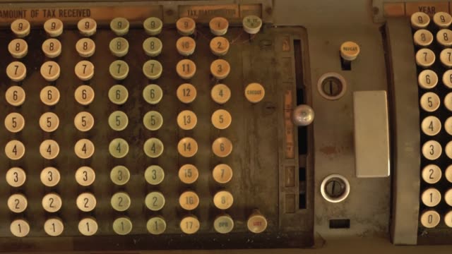 Old-vintage-tax-calculator-machine-using-to-calculate-tax-and-popular-in-the-past.