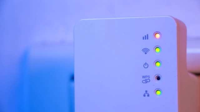 Cinemagraph-of-blinking-signal-connection-status-led-lights-in-WiFi-repeater
