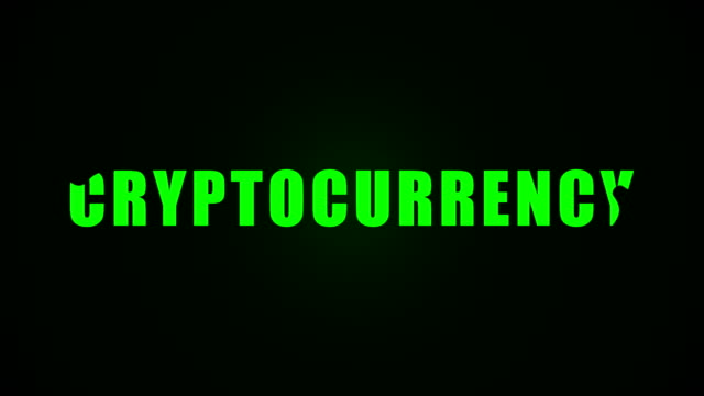 Cryptocurrency-text.-Liquid-animation-background
