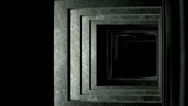 Tunnel-through-concrete-slabs.-Looped-animation--in-Ultra-HD-4k.