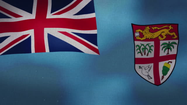 Fidschi-Nationalflagge---winken