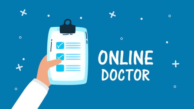 Online-Arzt-Schriftzug-mit-Checklistenbestellung