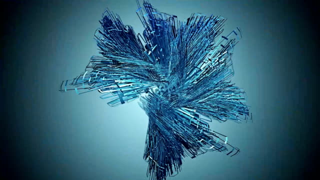 Abstrakter-Hintergrund-mit-blauen-Elementen