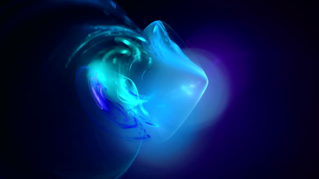 Blauer-Kristall-abstrakte-Schleife-Bewegung-Hintergrund