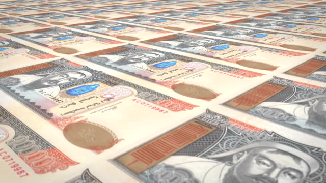 Banknoten-der-zehntausend-mongolischen-Tugrik-der-Mongolei,-Bargeld,-Schleife