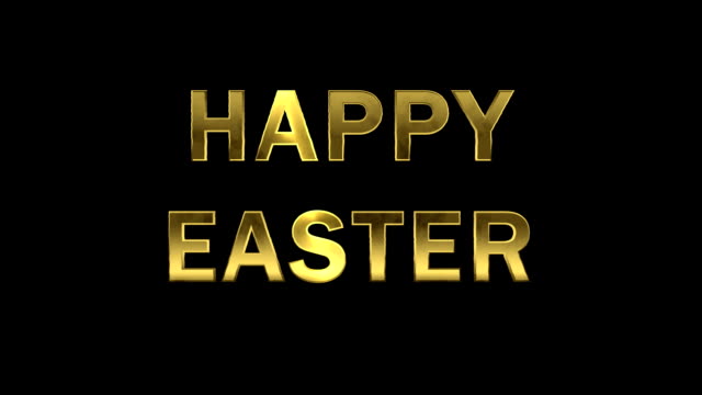 Partikel-sammeln-in-den-goldenen-Buchstaben-Happy-Easter