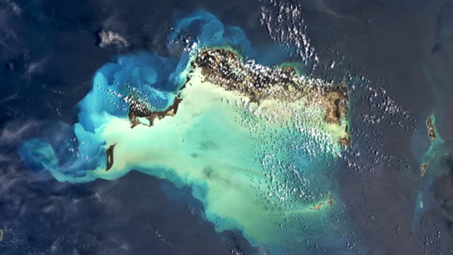 Erde-aus-dem-All-gesehen.-Tropische-Insel.-Nasa-Public-Domain-Imagery
