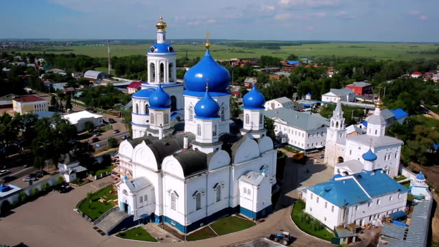 top-view-monastery-in-Bogolyubovo,-Russia