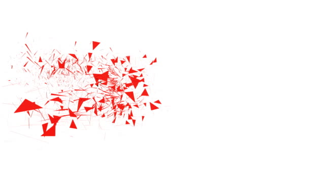 polígonos-rojo-3D-spin-y-montan-en-un-3d-símbolo-de-bitcoin-y-hombre-de-negocios.-4-k-limpia-de-animación-en-3d-sobre-fondo-blanco