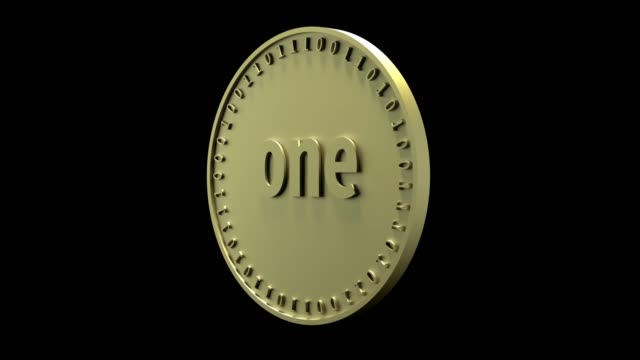 Coin-with-the-symbol-of-digital-crypto-currency-Bitcoin-rotates-on-its-axis,-isolates-on-a-black-background,-3d-rendering.