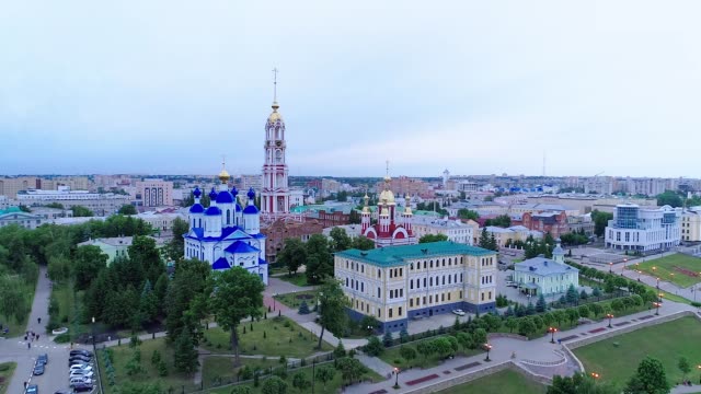 Orthodox-male-monostyr-with-bell-tower.-Aero-video-shooting-01
