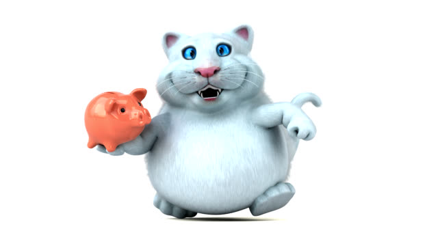 Lustige-Katze---3D-Animation