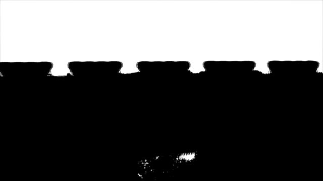 Die-Umrisse-der-Bewegung-des-Zuges-in-dunklen-Farben-auf-weißem-Hintergrund