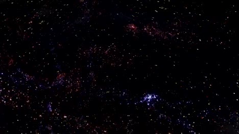 Space-travel-through-star-fields-to-a-distant-galaxy