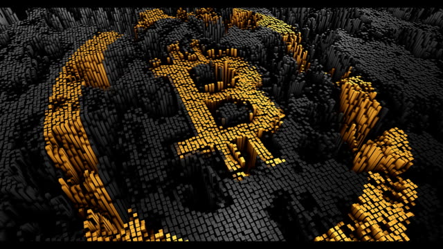 Die-abstrakte-Bitcoin-der-vielen-Plätze