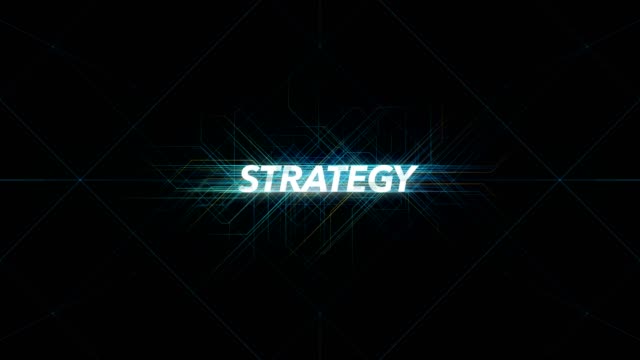 Digitale-Leitungen-Tech-Wort---Strategie