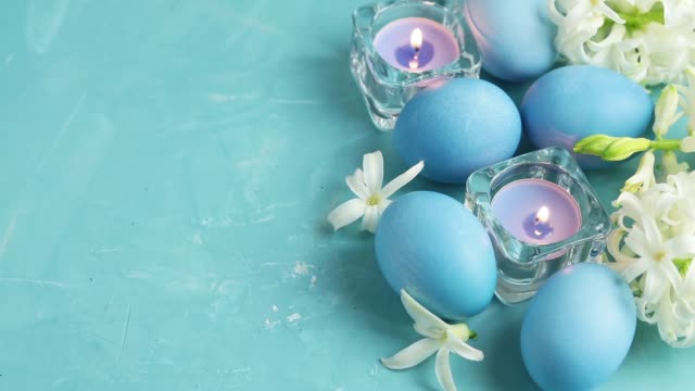 Festive-background,-Happy-Easter-greeting-card-in-blue-style