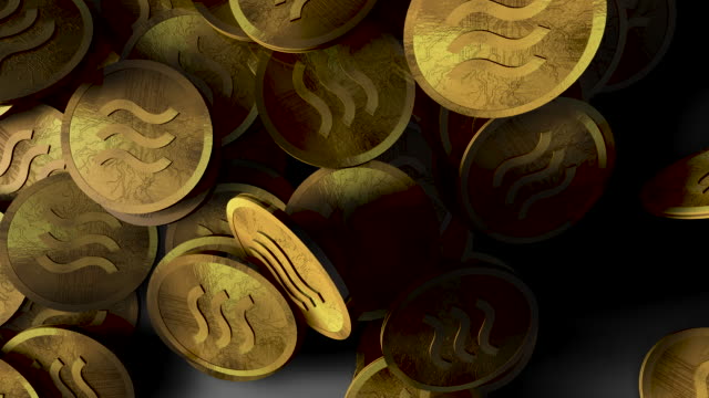 Waage-Münzen-fallen