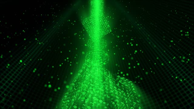 Blockchain-Technologie-Konzept-in-futuristischem-Binärcomputer-Netzwerk---4K-Seamless-Loop-Motion-Hintergrundanimation