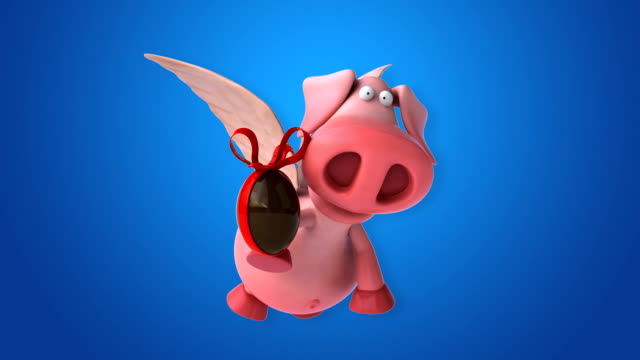 Flying-pig---computer-animation