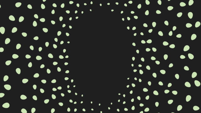 Grün-Pastell-Osterei-Grafikanimation-isoliert-auf-schwarzem-Hintergrund-mit-alpha-Maske